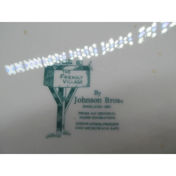 Johnson Brothers Friendly Village Willow By The Brook 10 5/8" Dinner Plate - Picture 7 of 11